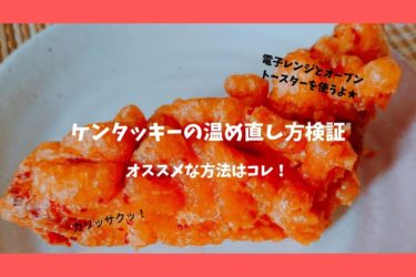 【ケンタッキー】オリジナルチキンとクリスピーの温め直し方を４種類検証してみた！【食べた感想あり】