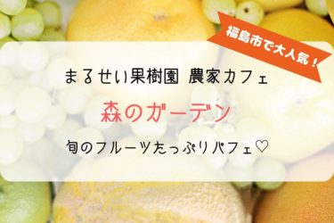 【森のガーデン】福島市で大人気！旬のフルーツパフェが食べられるカフェへ行ってみた！