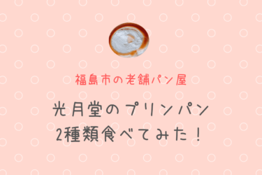 【福島市の名物パン】光月堂のプリンパン2種類食べてみた！